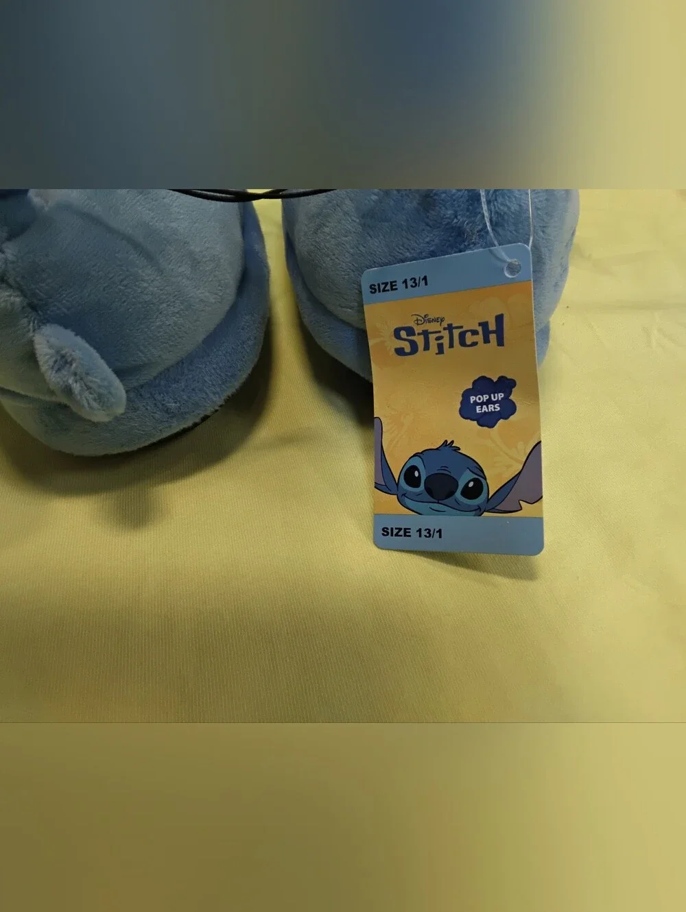 Disney Stitch Plush Kids Slippers With Pop Up Ears